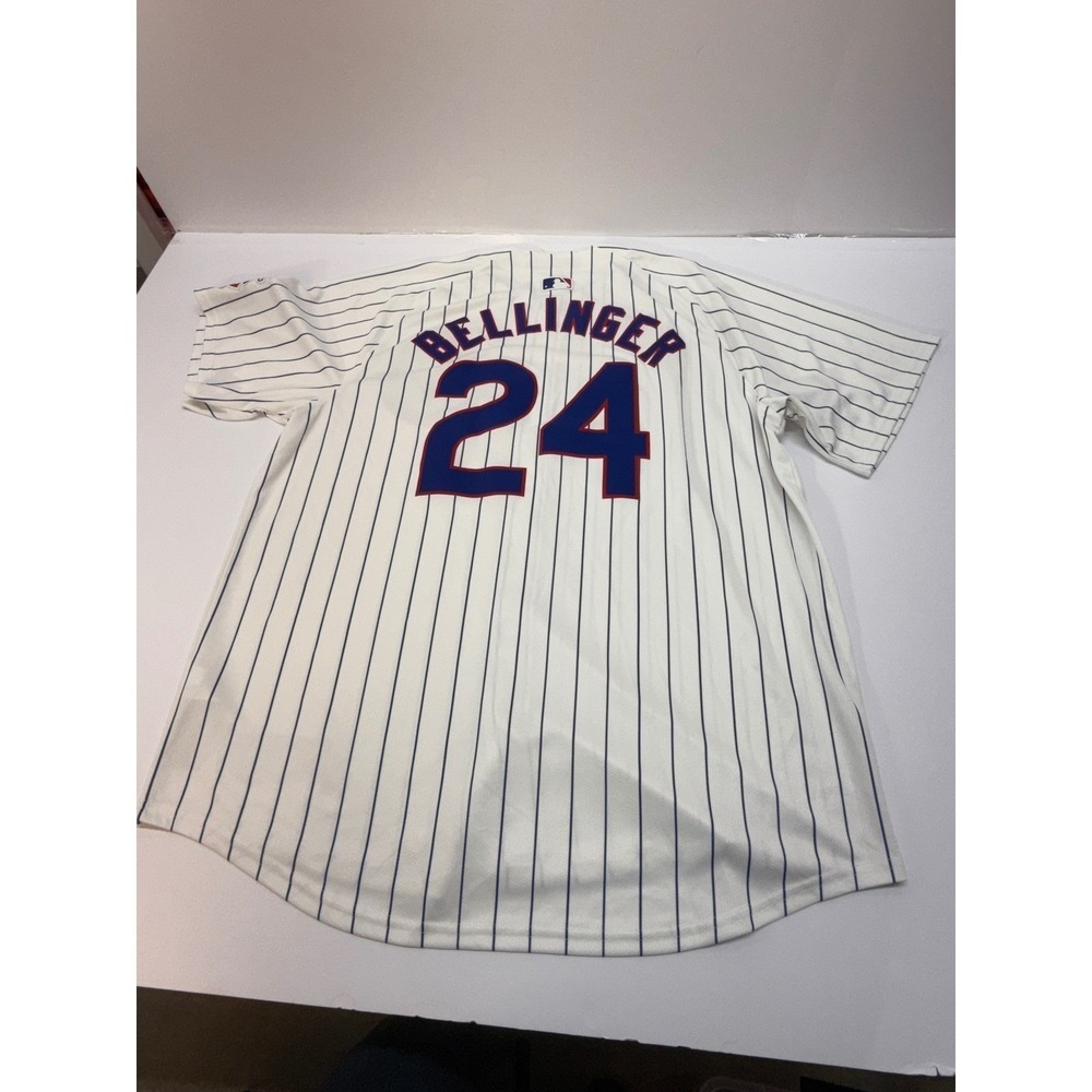 Nike Chicago Cubs Cody Bellinger 24 Home Jersey Mens XL White Pinstripe MLB - Picture 7 of 16